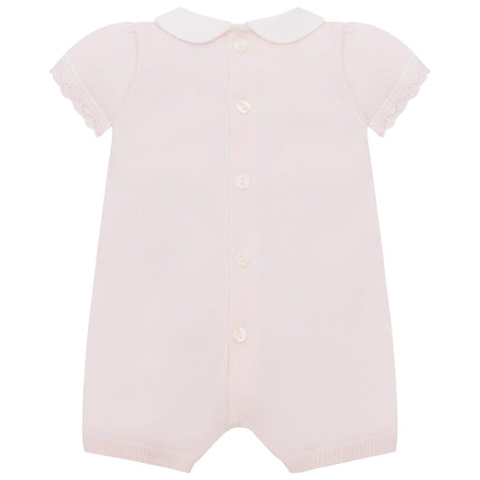 Emilie Et Rose Pale Pink Knitted Romper Layla