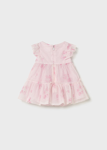 Mayoral Baby Girl Pink Tulle Dress 1890