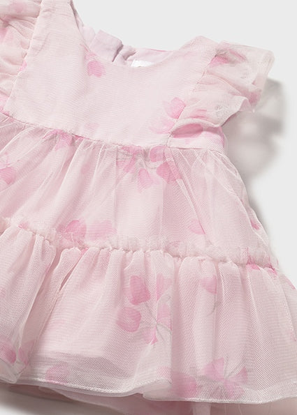 Mayoral Baby Girl Pink Tulle Dress 1890