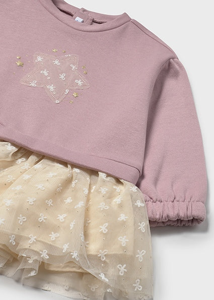 Mayoral Baby Girls Pink Tulle Jumper Dress 2912