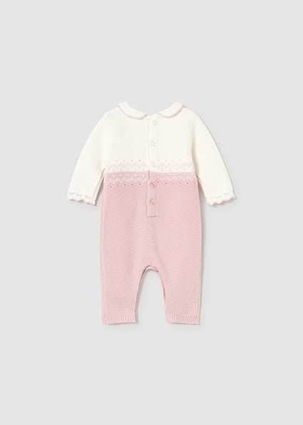Mayoral Baby Girl Pink Knitted Romper 2601