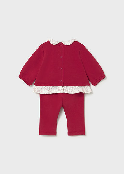 Mayoral Baby Girl Red Three Piece Wrap Tracksuit 2707