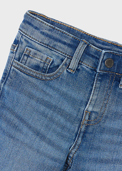 Mayoral Boys Blue Vintage Wash Slim Fit Jeans 504