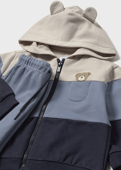 Mayoral Baby Boys Blue Contrast Three Piece Tracksuit 918