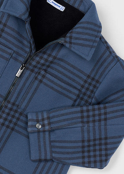 Mayoral Boys Navy Checked Jacket 4414