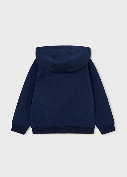 Mayoral Boys Navy Zipper Hooded Sweatshirt 3442