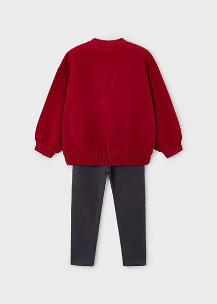 Mayoral Girls Grey Bow Legging Set 4720