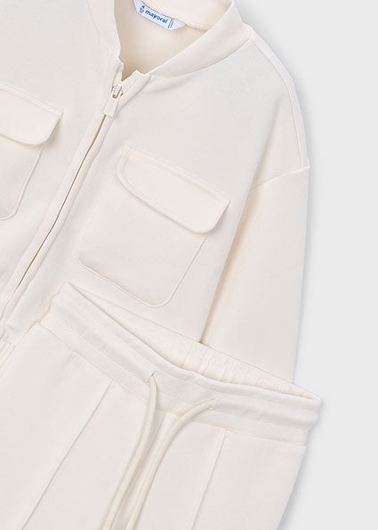 Mayoral Girls Cream Pique Tracksuit 3890