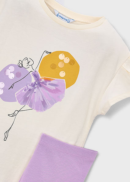 Mayoral Girls Lilac Legging Set Summer 3726