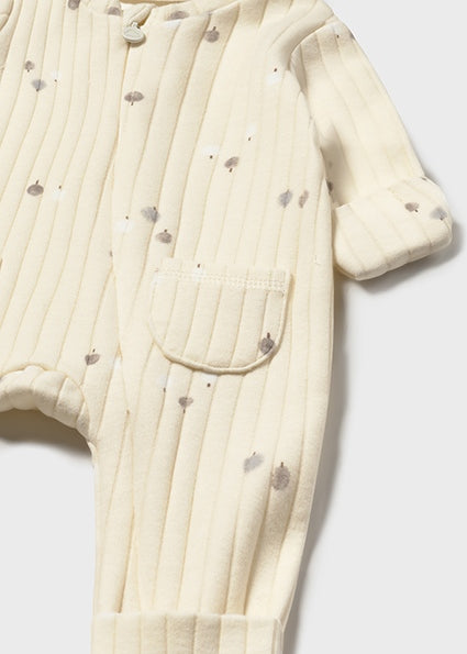 Mayoral Unisex Baby Sand Printed Zip Onesie 2730