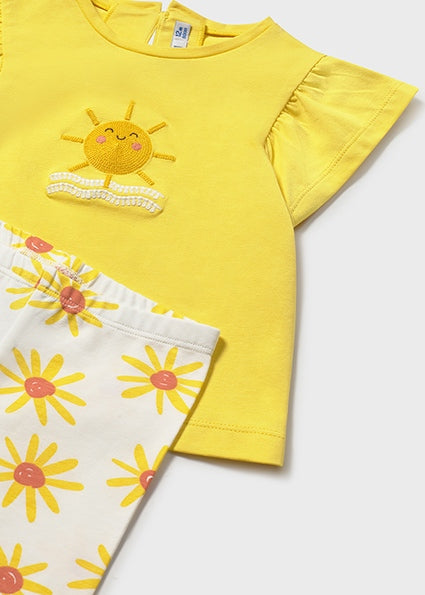 Mayoral Baby Girl Yellow Sunshine Legging Set 1751