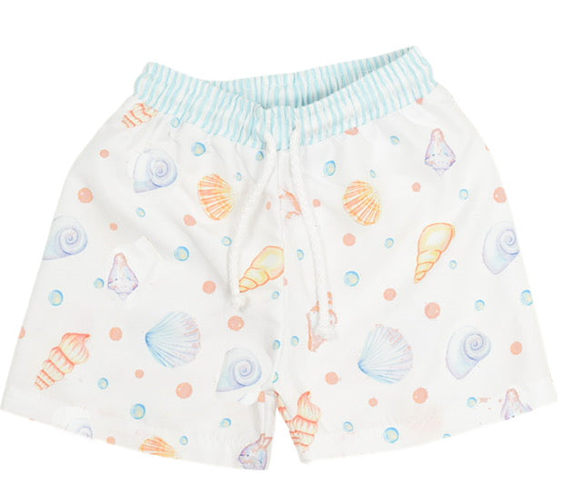 Meia Pata Seashells Boys Swim Shorts