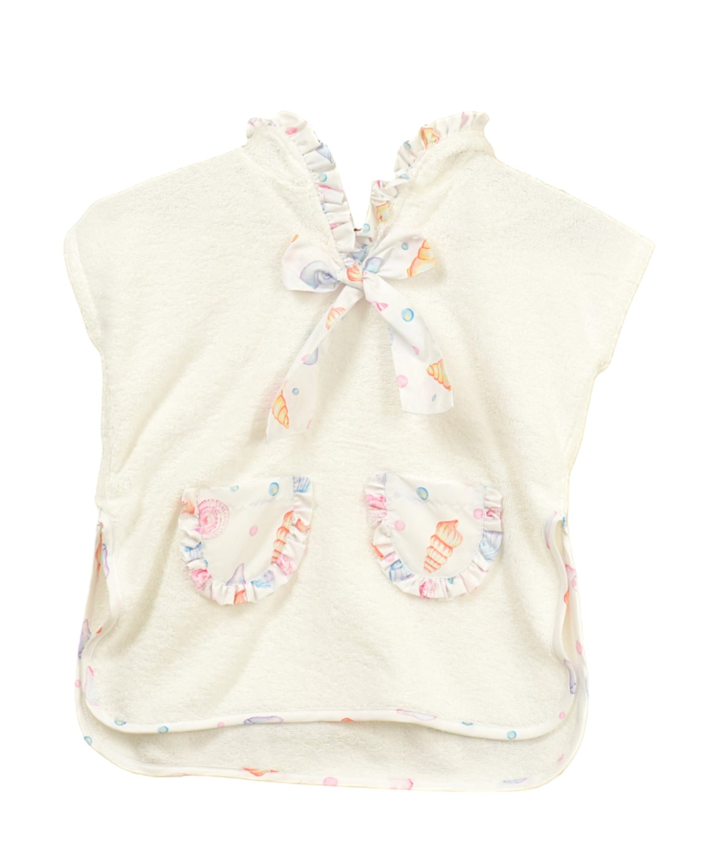 Meia Pata Girls Seashells Beach Poncho
