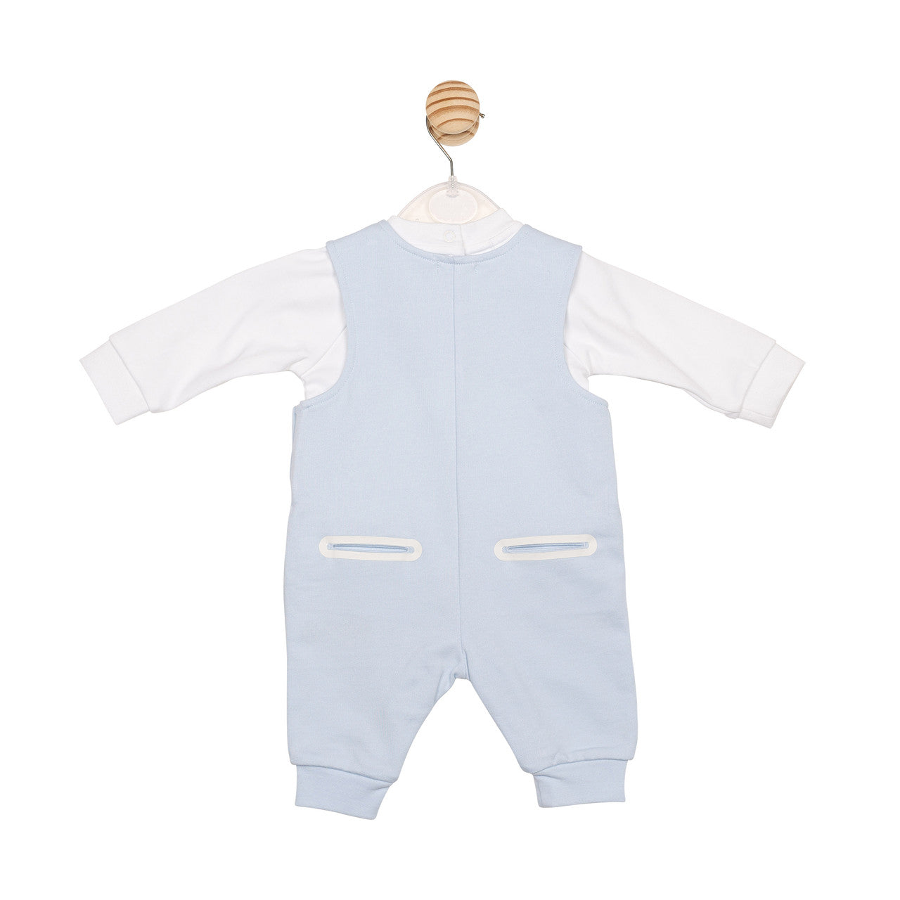 Mintini Baby Boy Blue Contrast Dungaree Set 6657