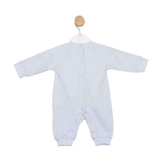 Mintini Baby Boy Blue Contrast Babygrow 6656