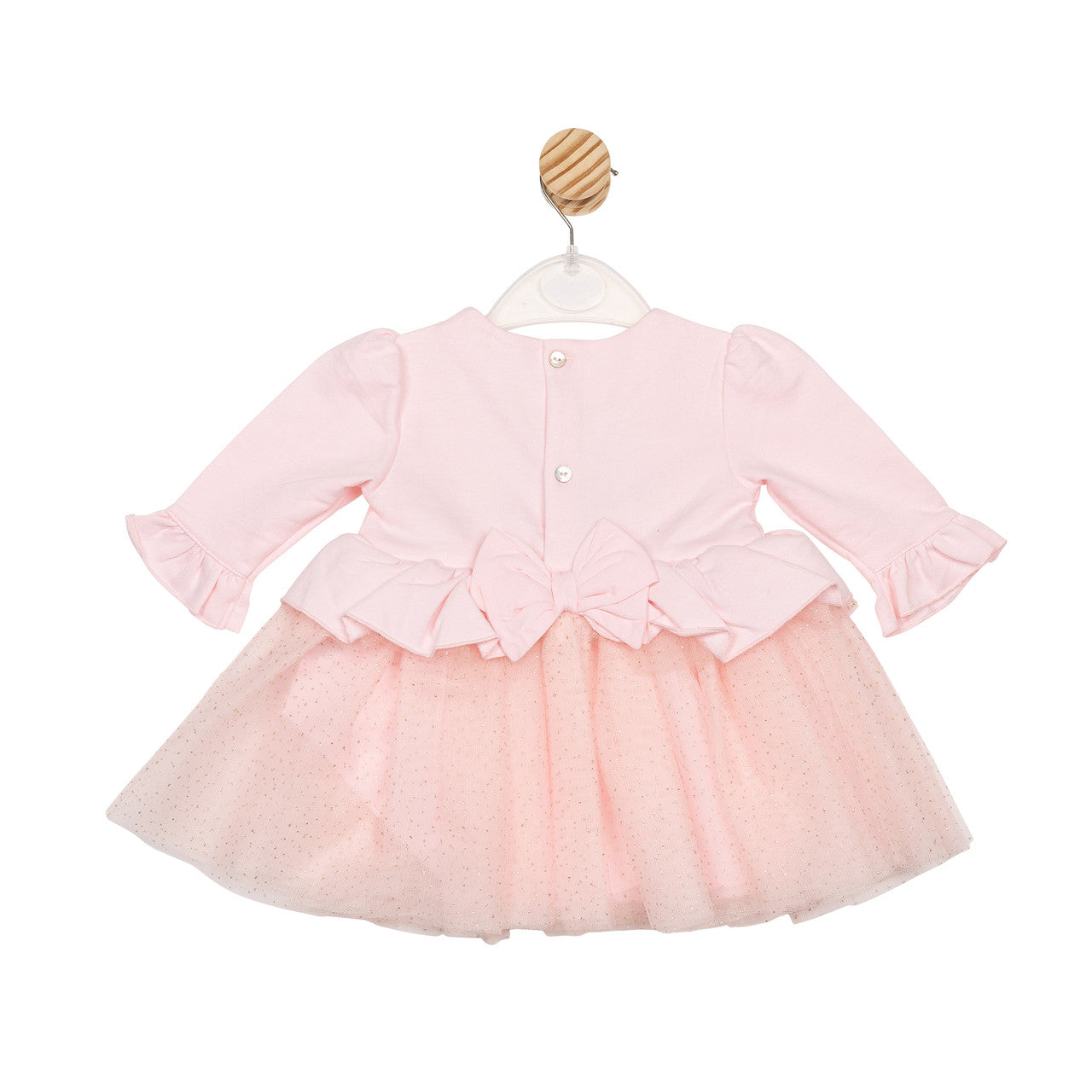 Mintini Baby Girl Pink Tulle Bow Dress 6800