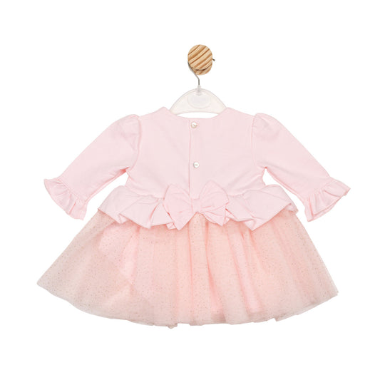 Mintini Baby Girl Pink Tulle Bow Dress 6800