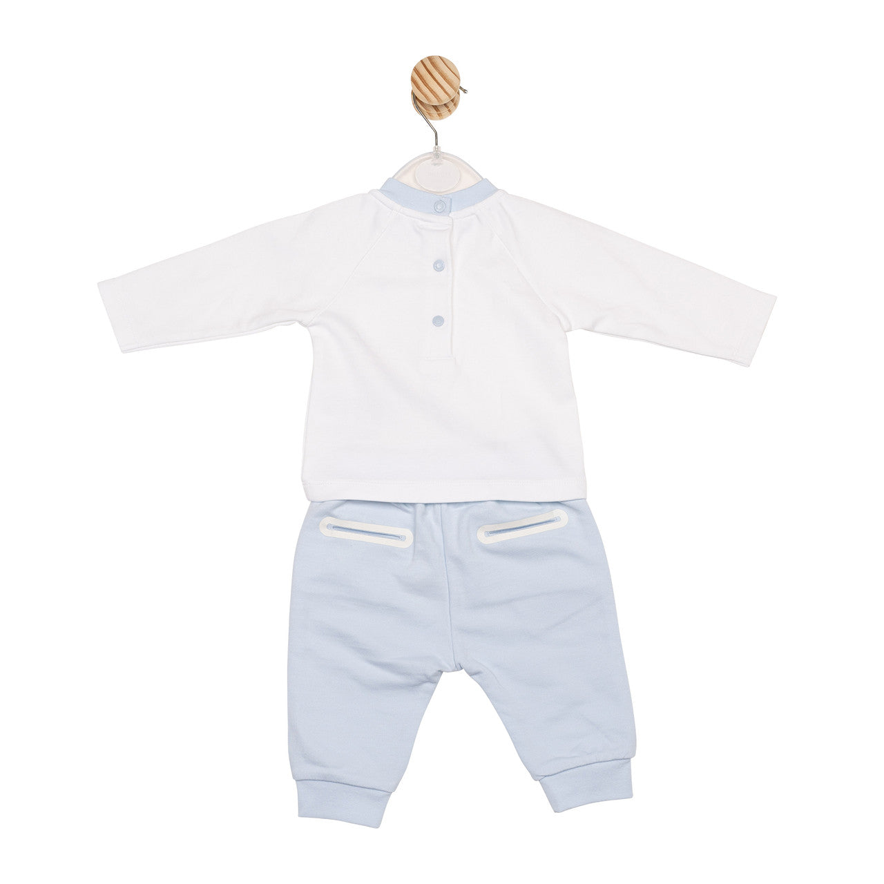 Mintini Baby Boys White Basic Tracksuit 6660
