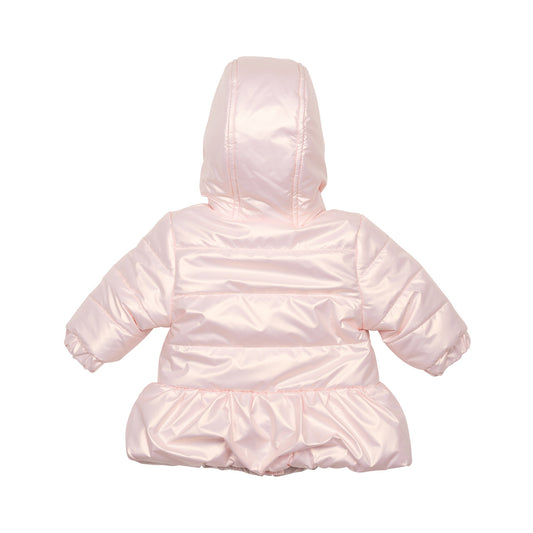 Mintini Baby Girl Pink Metallic Padded Jacket 6530