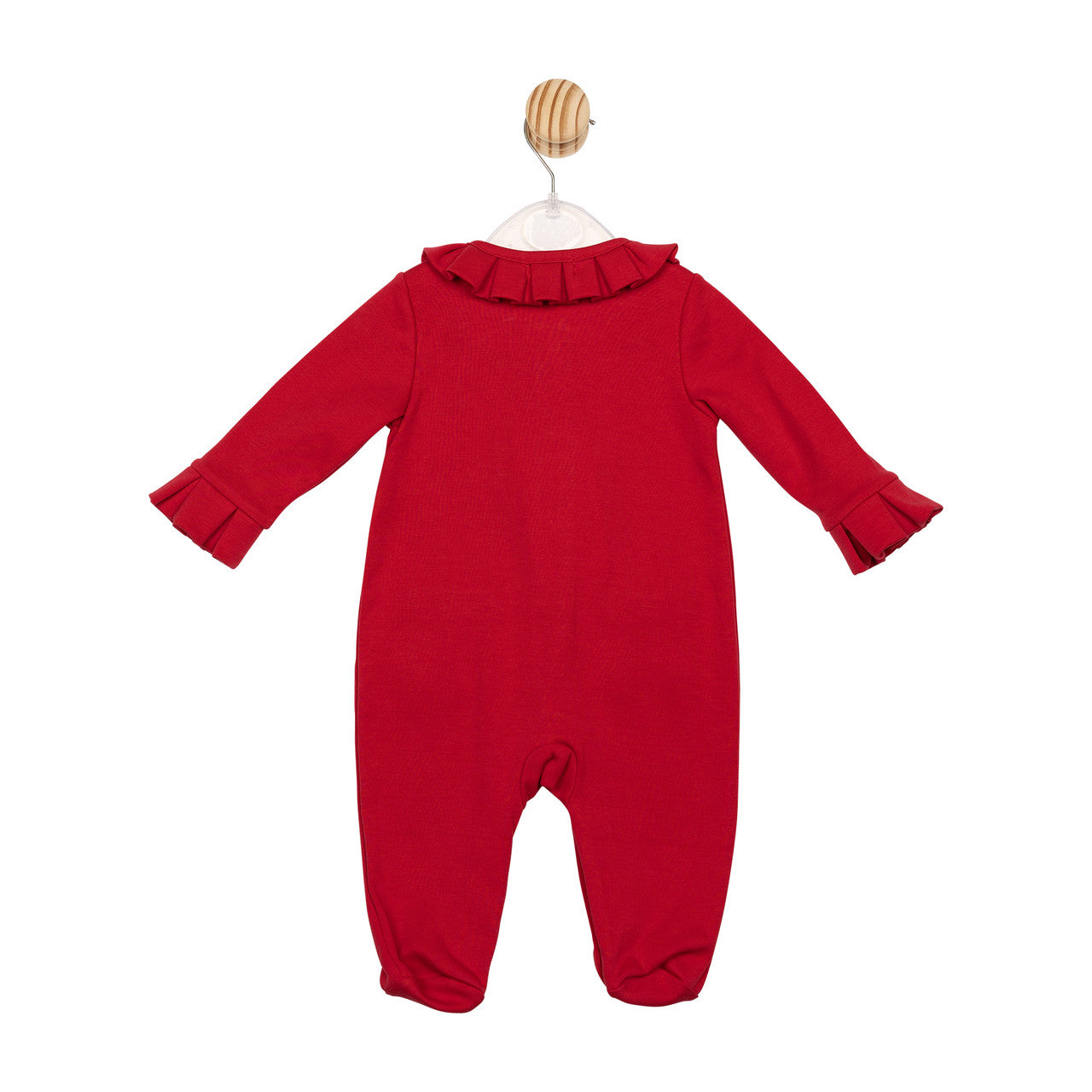 Mintini Baby Girl Red Pleated Babygrow 6762
