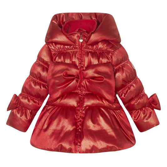 ADee Girls Red Glitter Bow Jacket Rihanon image 0