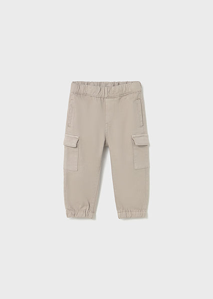 Mayoral Baby Boys Beige Cargo Joggers 2506
