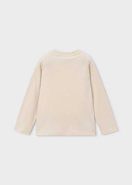 Mayoral Boys Beige Long Sleeved T-Shirt 173