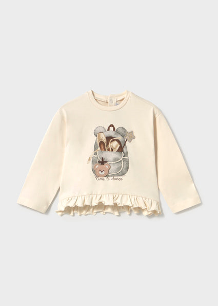 PRE ORDER Mayoral Baby Girls Cream Teddy Legging Set 2001 2779