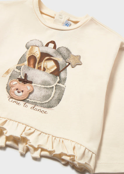 PRE ORDER Mayoral Baby Girls Cream Teddy Legging Set 2001 2779