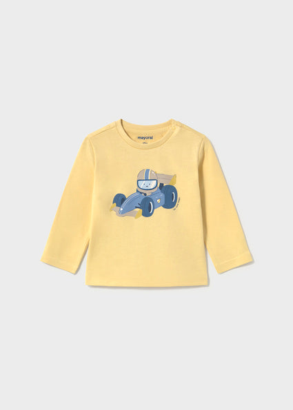 PRE ORDER Mayoral Baby Boys Mustard Racing T-Shirt 2008