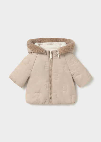 PRE ORDER Mayoral Baby Beige Teddy Reversible Coat 2413