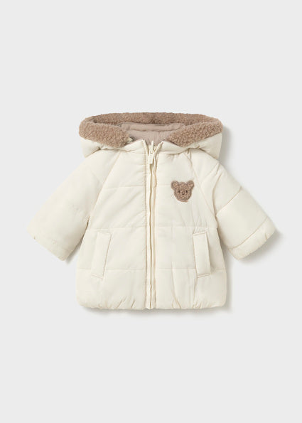 PRE ORDER Mayoral Baby Beige Teddy Reversible Coat 2413