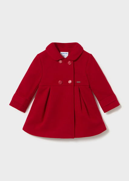 PRE ORDER Mayoral Baby Girls Red Woolen Coat 2415