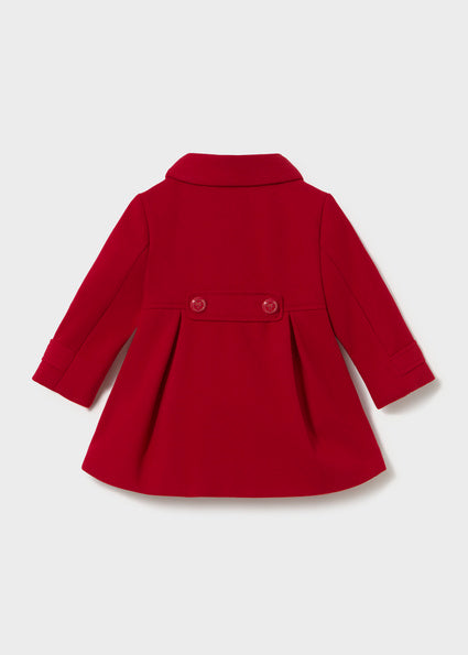 PRE ORDER Mayoral Baby Girls Red Woolen Coat 2415