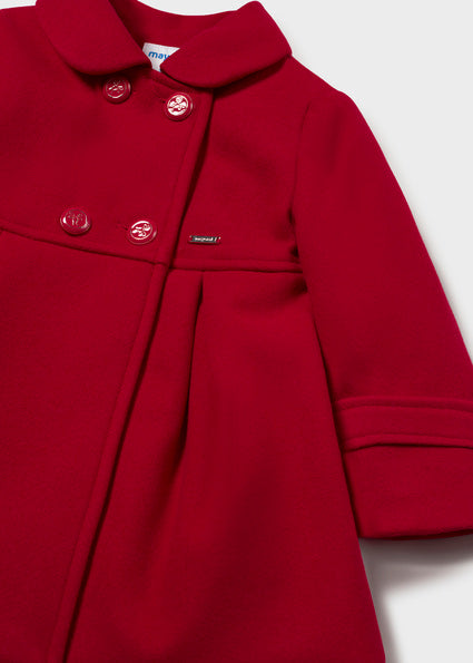 PRE ORDER Mayoral Baby Girls Red Woolen Coat 2415