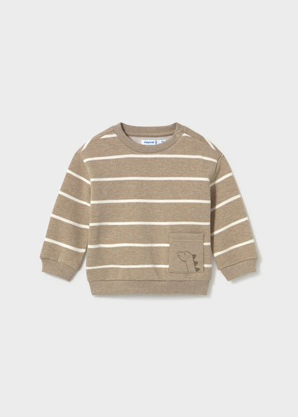 Mayoral Baby Boys Truffle Stripe Tracksuit 2416 2538