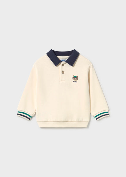 Mayoral Baby Boys Cream Polo Pullover 2419