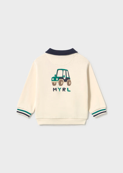 Mayoral Baby Boys Cream Polo Pullover 2419