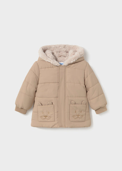 PRE ORDER Mayoral Baby Boys Brown Faux Fur Jacket 2423
