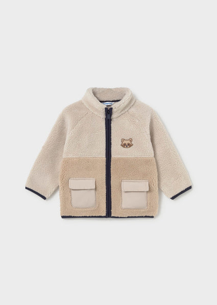 PRE ORDER Mayoral Baby Boys Beige Borg Fleece 2429