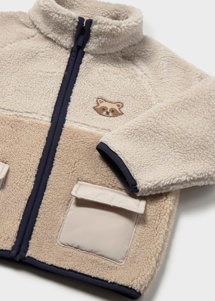 PRE ORDER Mayoral Baby Boys Beige Borg Fleece 2429