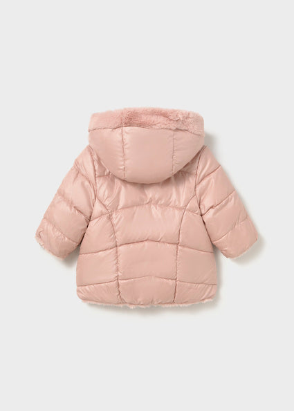 PRE ORDER Mayoral Baby Girls Pink Reversible Fur Jacket 2439