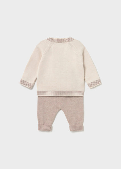 PRE ORDER Mayoral Baby Boy Brown Knitted Teddy Set 2523