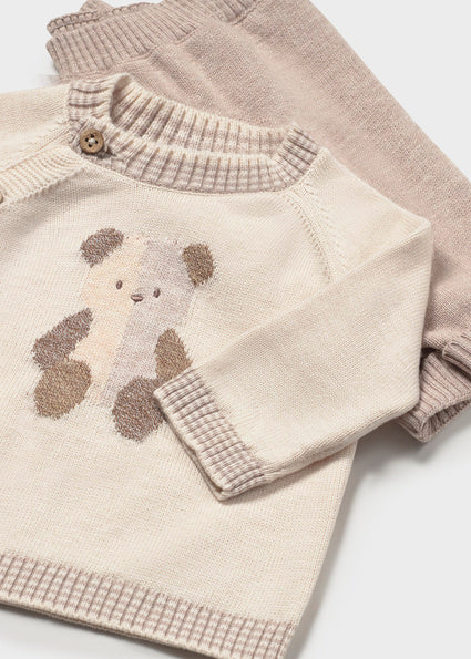 PRE ORDER Mayoral Baby Boy Brown Knitted Teddy Set 2523