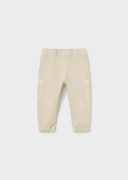 Mayoral Baby Boys Cream Cargo Joggers 2539