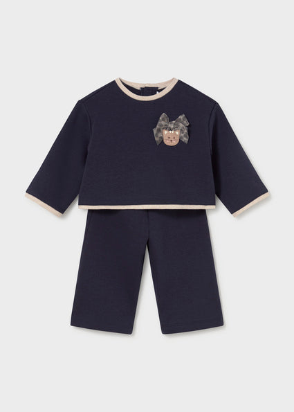 Mayoral Baby Girls Navy Flared Tracksuit 2558