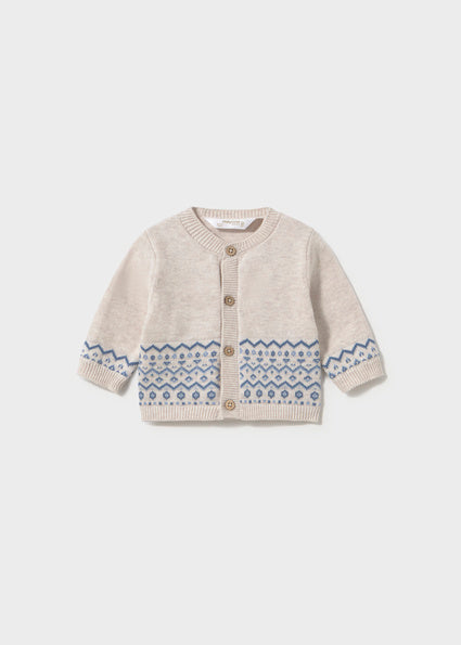 Mayoral Baby Boy Blue Knit Dungaree 3 Piece Set 2609