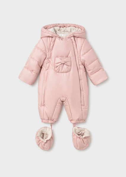 Mayoral Baby Girl Pink Padded Snowsuit 2652