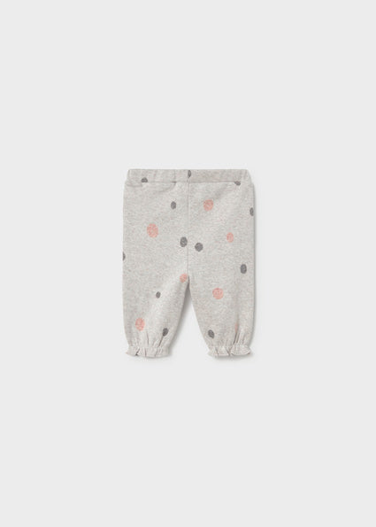 Mayoral Baby Girl Grey Polka Dot 3 Piece Tracksuit 2656