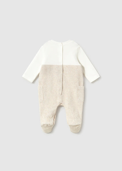 Mayoral Baby Cream Corduroy Babygrow 2660